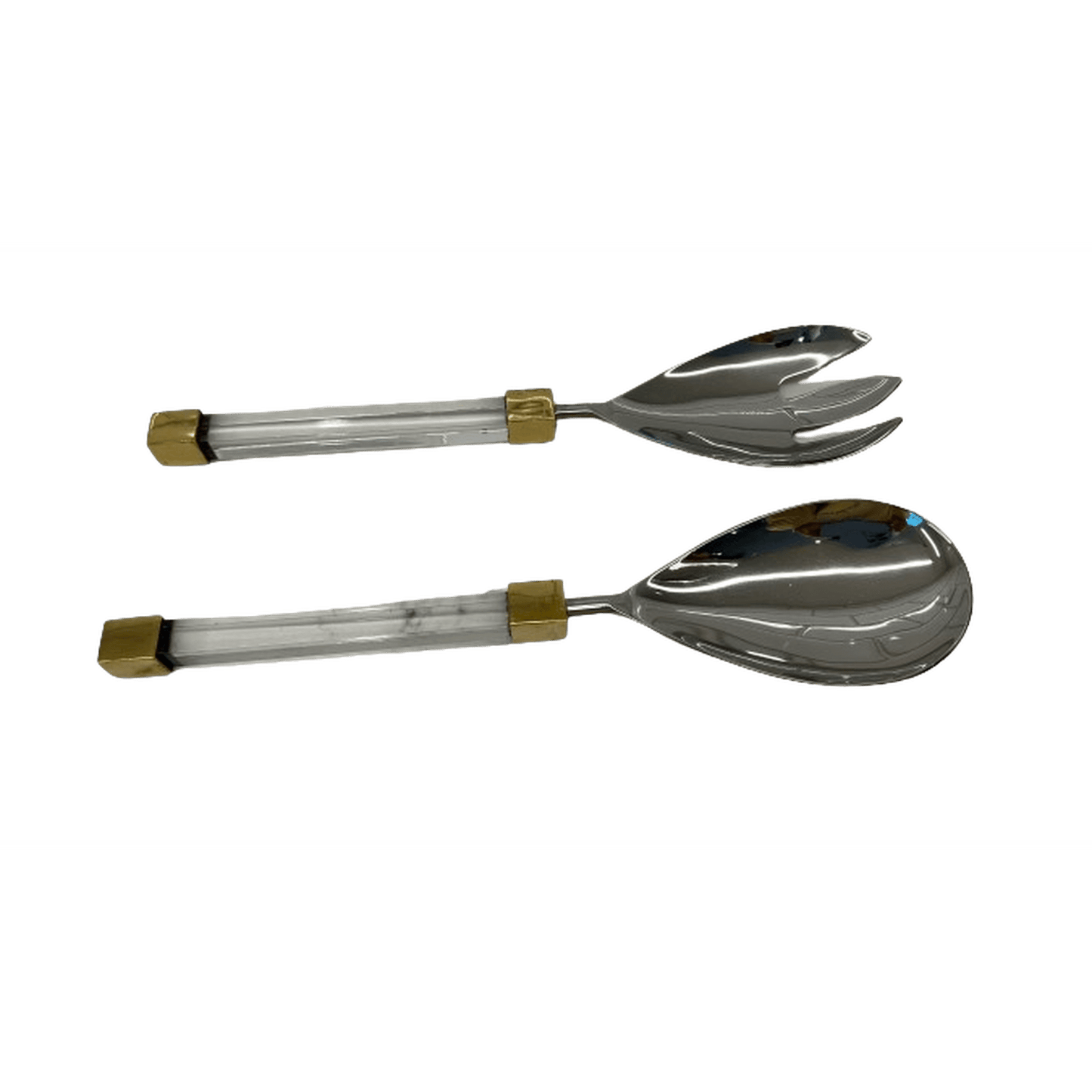 Acrylic Serving Utensils with Gold Accent Bestowed Houseware