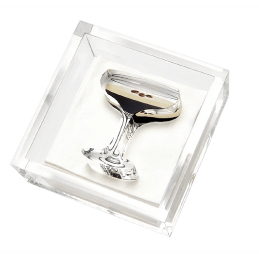 Espresso Martini Acrylic Napkin Weight Bestowed Housewares