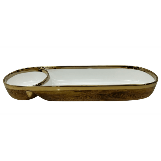 Maruda Porcelain Chip & Dip Tray Bestowed Housewares