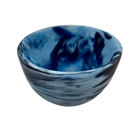 Denim Swirl Deep Serving Bowl Bestowed Housewares