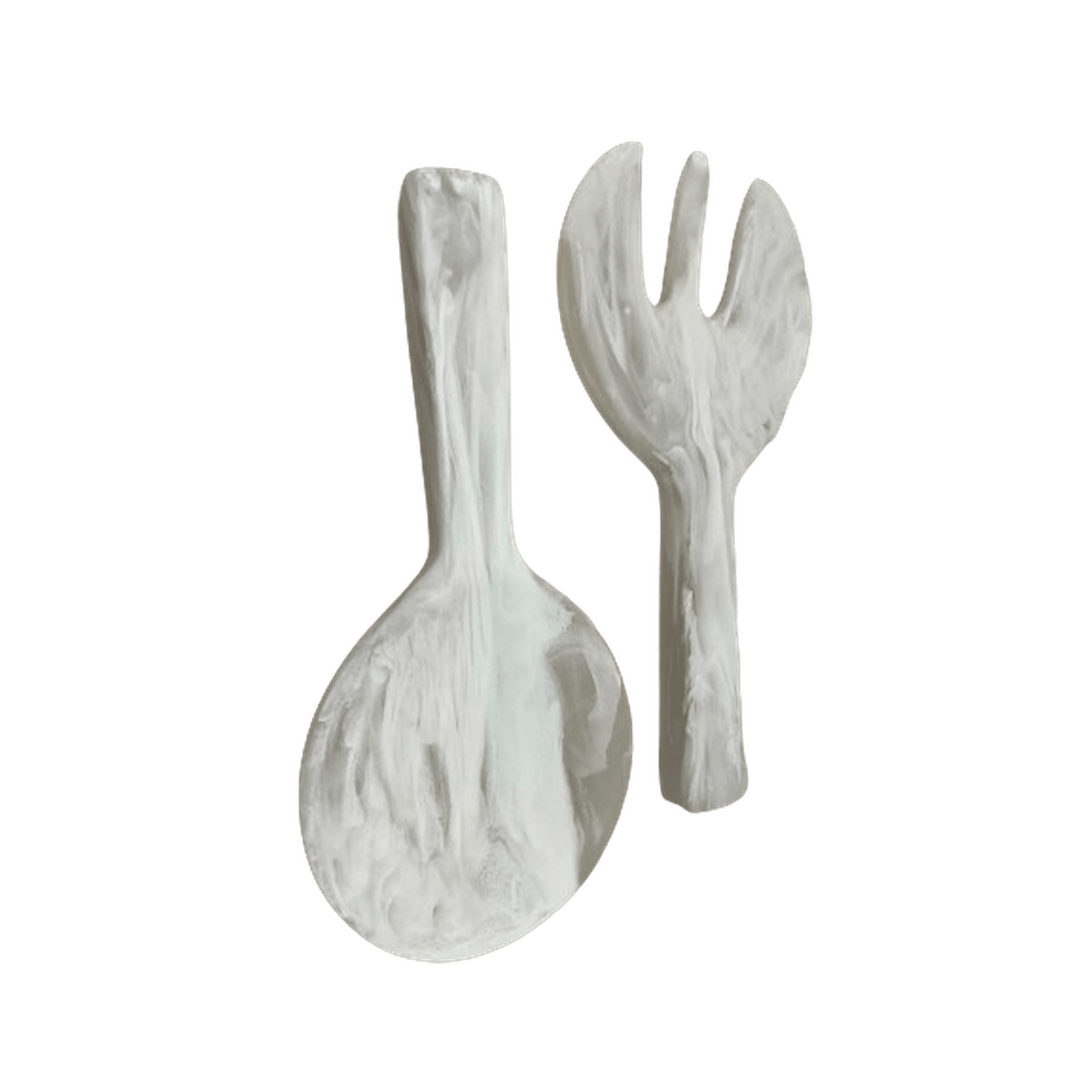 White Swirl Serving Utensils Bestowed Housewares